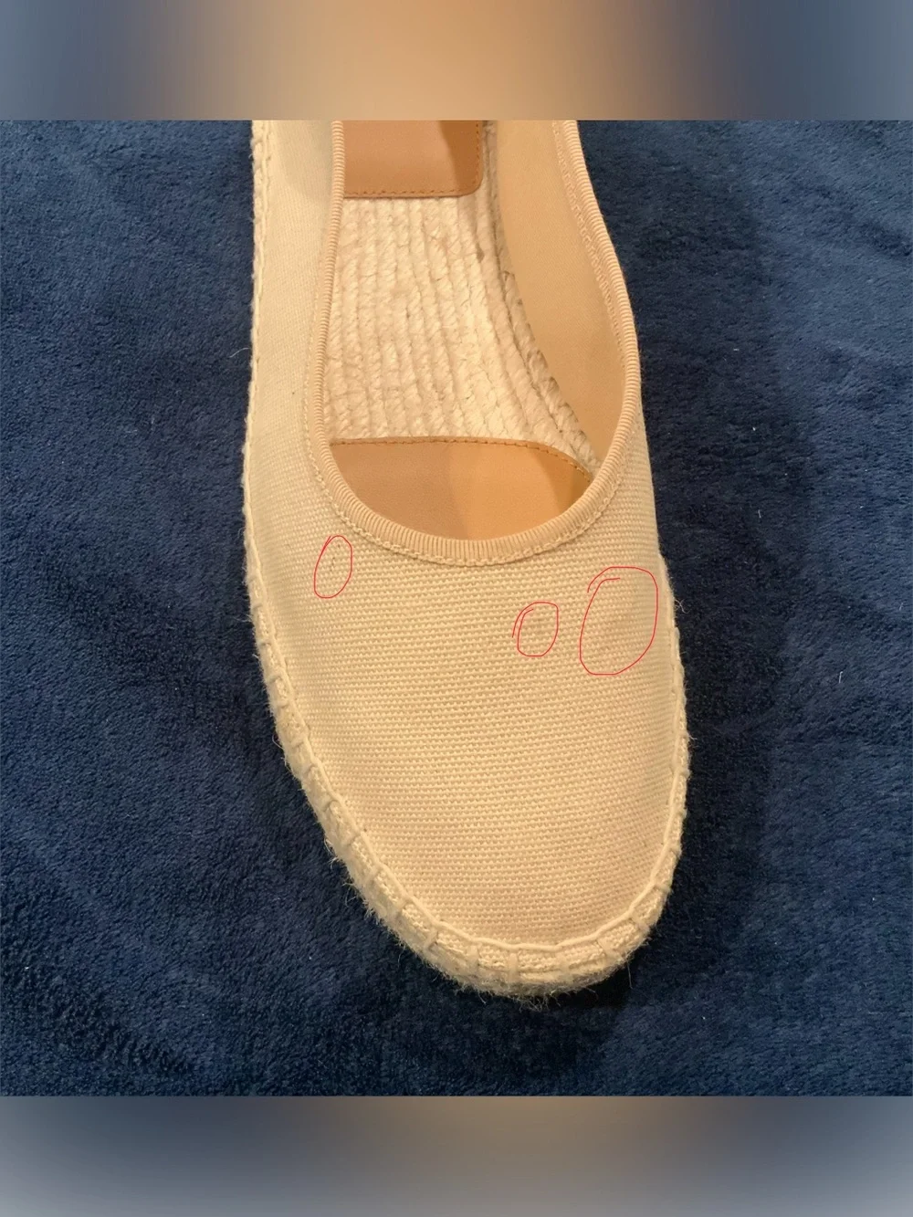 Ralph Lauren Beige Canvas Espadrille Flats- Women’s size 11